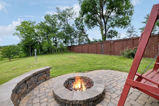 778 Prominence Rd, Columbia, TN 38401 - view of patio / terrace with an outdoor fire pit
