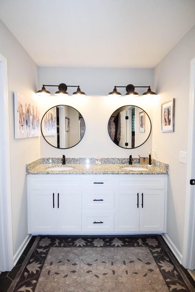 421 Marlin Ln, Westmoreland, TN 37186 - full bathroom with double vanity and baseboards
