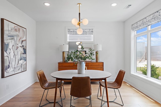 1003 Alice St Unit B, Nashville, TN 37218 - dining room featuring light wood-style flooring, recessed lighting, and baseboards