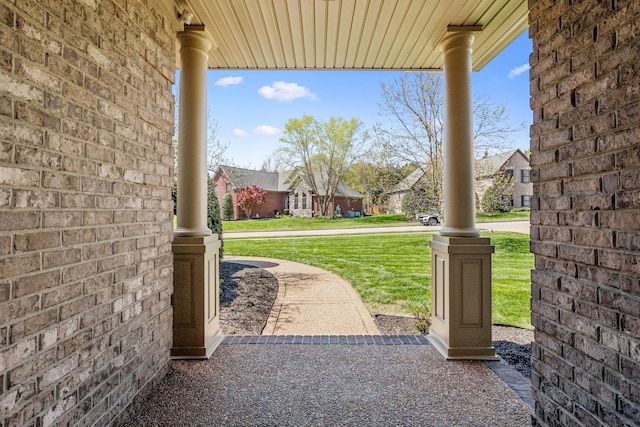 3820 Leona Pass, Hermitage, TN 37076 - view of patio / terrace with a residential view