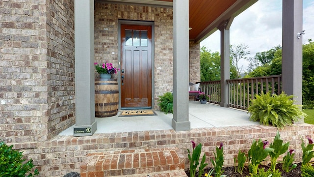 2816 Chatham Place Ct, Thompsons Station, TN 37179 - entrance to property with a porch and brick siding