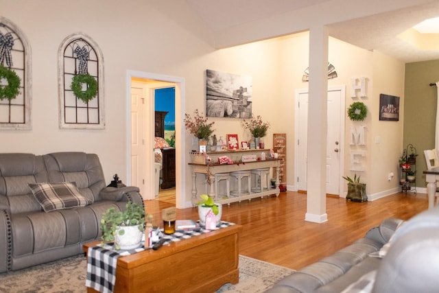 1005 Goldfinch Trl, Portland, TN 37148 - living room with wood finished floors and baseboards