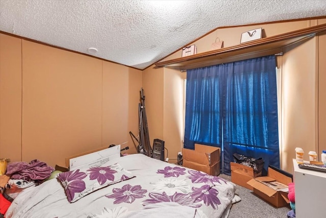 0 Ez Ln, Manchester, TN 37355 - carpeted bedroom with vaulted ceiling, a textured ceiling, and ornamental molding