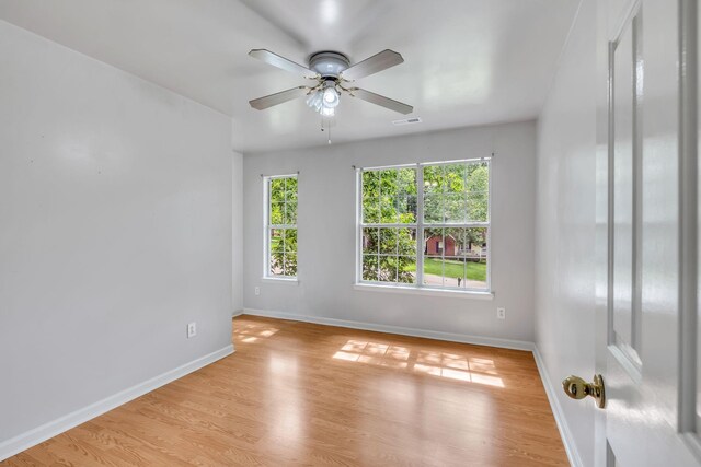 1510 Walnut Hills Dr, Chapel Hill, TN 37034 - spare room featuring light wood finished floors and ceiling fan