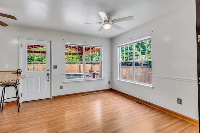 1510 Walnut Hills Dr, Chapel Hill, TN 37034 - unfurnished room featuring ceiling fan and light wood finished floors