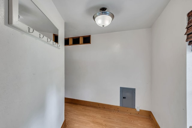1510 Walnut Hills Dr, Chapel Hill, TN 37034 - empty room with electric panel and wood finished floors