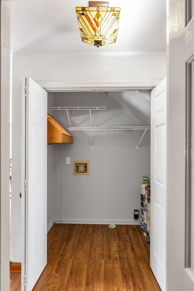 1510 Walnut Hills Dr, Chapel Hill, TN 37034 - washroom with hookup for a washing machine and wood finished floors