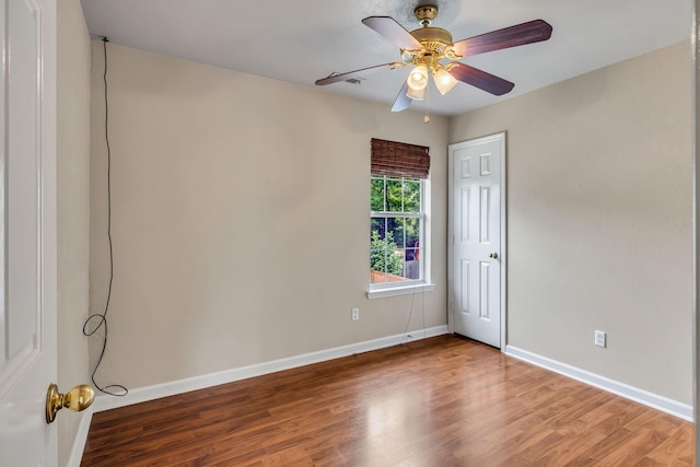 1510 Walnut Hills Dr, Chapel Hill, TN 37034 - empty room with wood finished floors and a ceiling fan
