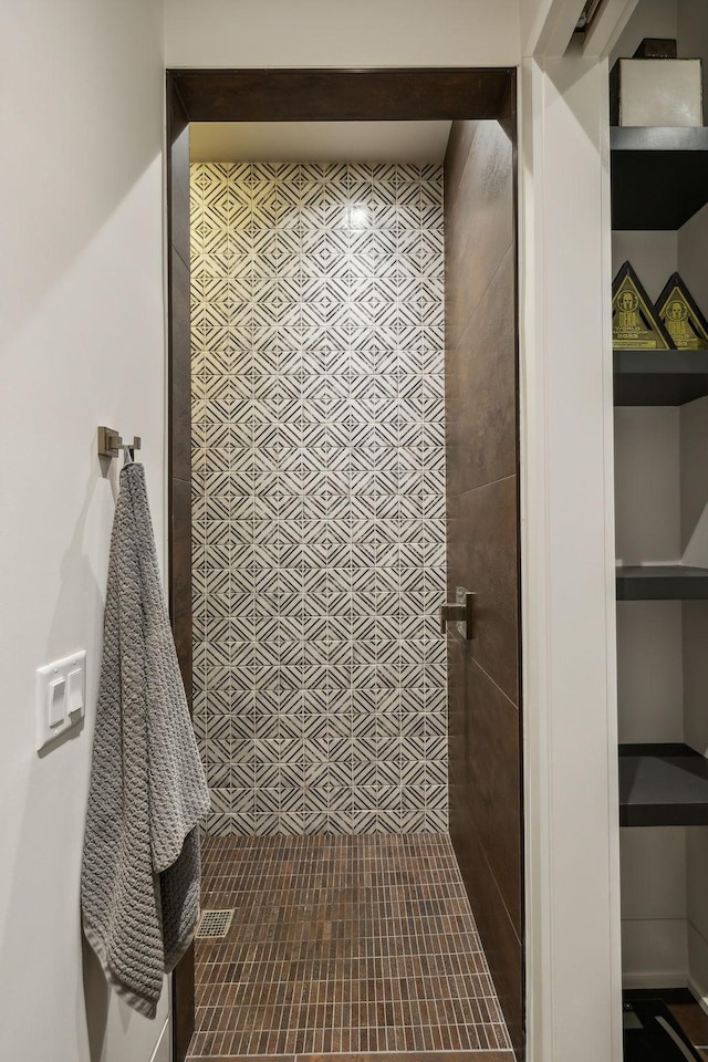 1601 Windy Ridge Dr, Brentwood, TN 37027 - bathroom with tiled shower and tile patterned floors