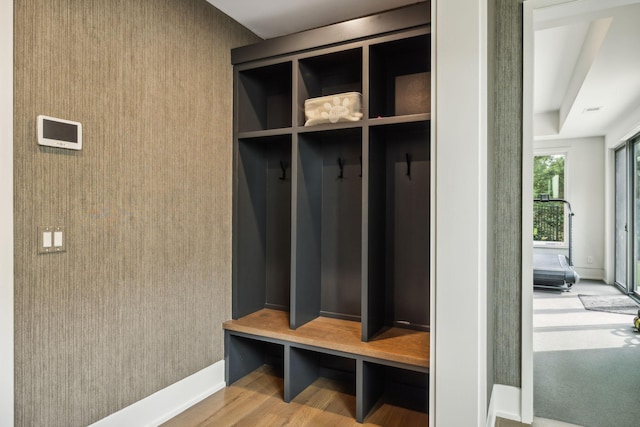 1601 Windy Ridge Dr, Brentwood, TN 37027 - mudroom featuring baseboards and wallpapered walls
