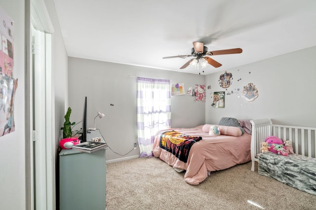 1012 Blue Ridge Pkwy, Goodlettsville, TN 37072 - carpeted bedroom featuring a ceiling fan and baseboards