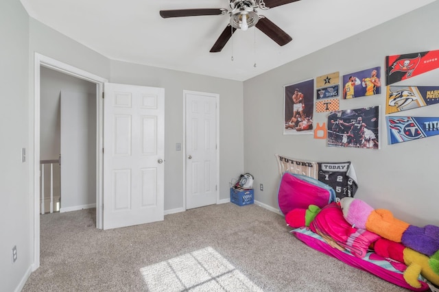 1012 Blue Ridge Pkwy, Goodlettsville, TN 37072 - carpeted bedroom with ceiling fan and baseboards