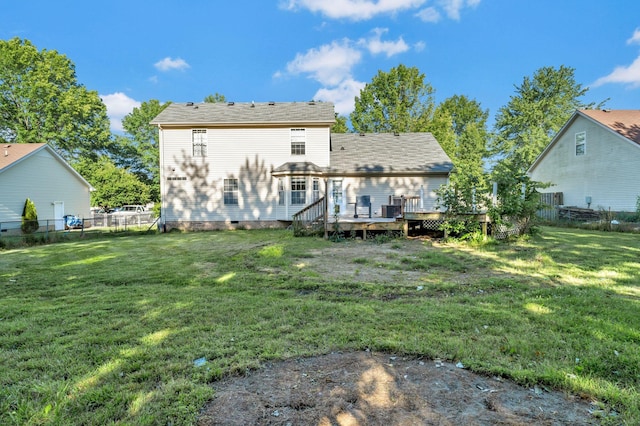 1012 Blue Ridge Pkwy, Goodlettsville, TN 37072 - back of property with crawl space and a wooden deck