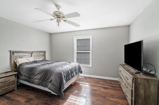 1012 Blue Ridge Pkwy, Goodlettsville, TN 37072 - bedroom with dark wood finished floors, baseboards, and ceiling fan