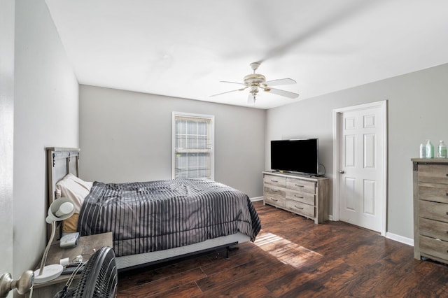 1012 Blue Ridge Pkwy, Goodlettsville, TN 37072 - bedroom featuring wood finished floors, baseboards, and ceiling fan