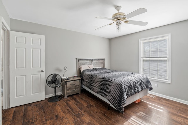 1012 Blue Ridge Pkwy, Goodlettsville, TN 37072 - bedroom with wood finished floors, baseboards, and a ceiling fan