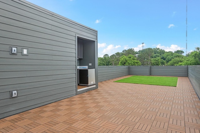 6104 Cowden Ave Unit A, Nashville, TN 37209 - fenced backyard featuring a patio area