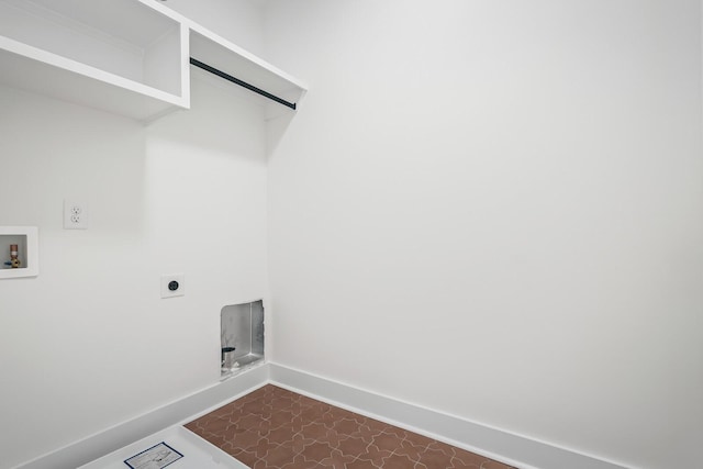 6104 Cowden Ave Unit A, Nashville, TN 37209 - laundry area featuring washer hookup, electric dryer hookup, and baseboards