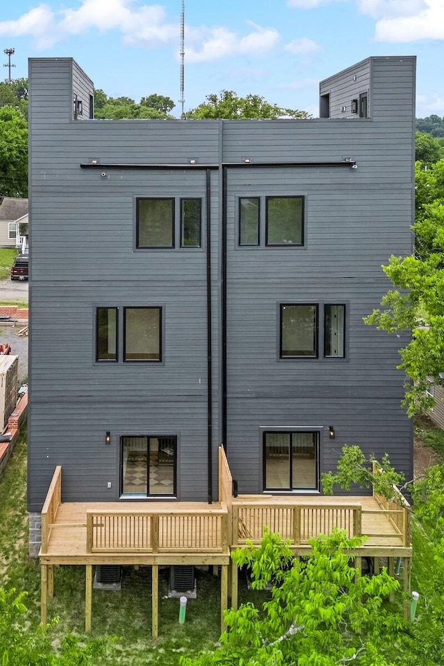 6104 Cowden Ave Unit A, Nashville, TN 37209 - rear view of property featuring a deck