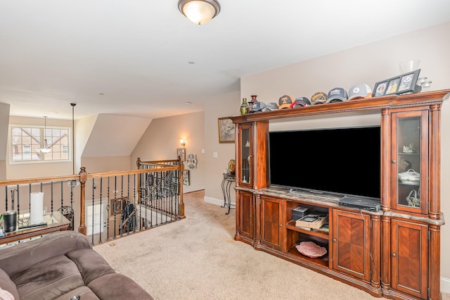 1026 Grace Meade, Ashland City, TN 37015 - living room with light carpet and baseboards