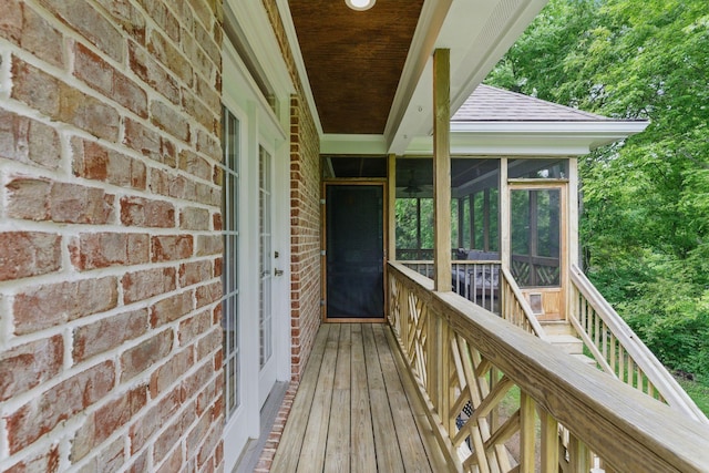 205 Saint Anne Way, Franklin, TN 37064 - deck featuring a sunroom