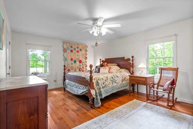 1711 Lovers Ln, Hopkinsville, KY 42240 - bedroom featuring multiple windows, light wood-style floors, and baseboards
