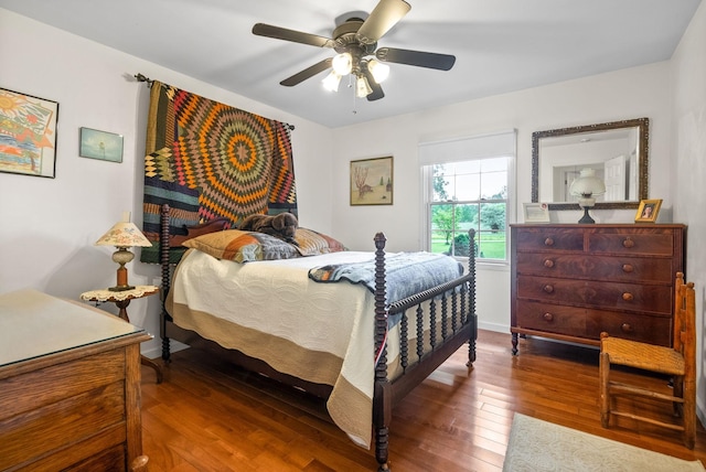 1711 Lovers Ln, Hopkinsville, KY 42240 - bedroom featuring hardwood / wood-style floors and a ceiling fan