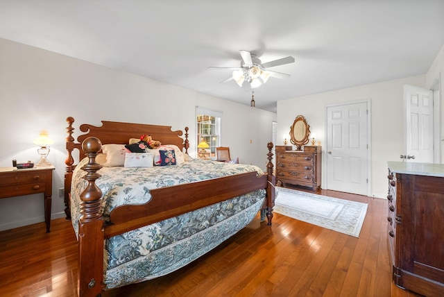 1711 Lovers Ln, Hopkinsville, KY 42240 - bedroom featuring hardwood / wood-style flooring and ceiling fan