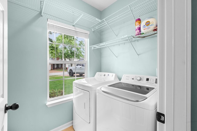 3182 Tristan Dr, Franklin, TN 37064 - laundry room with washer and clothes dryer and baseboards