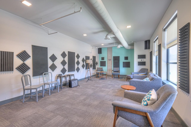 1900 12th Ave S Unit 406, Nashville, TN 37203 - living room with carpet and baseboards