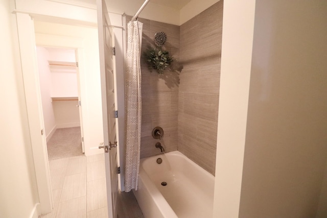 4802A Illinois Ave, Nashville, TN 37209 - full bathroom with shower / tub combo and tile patterned floors