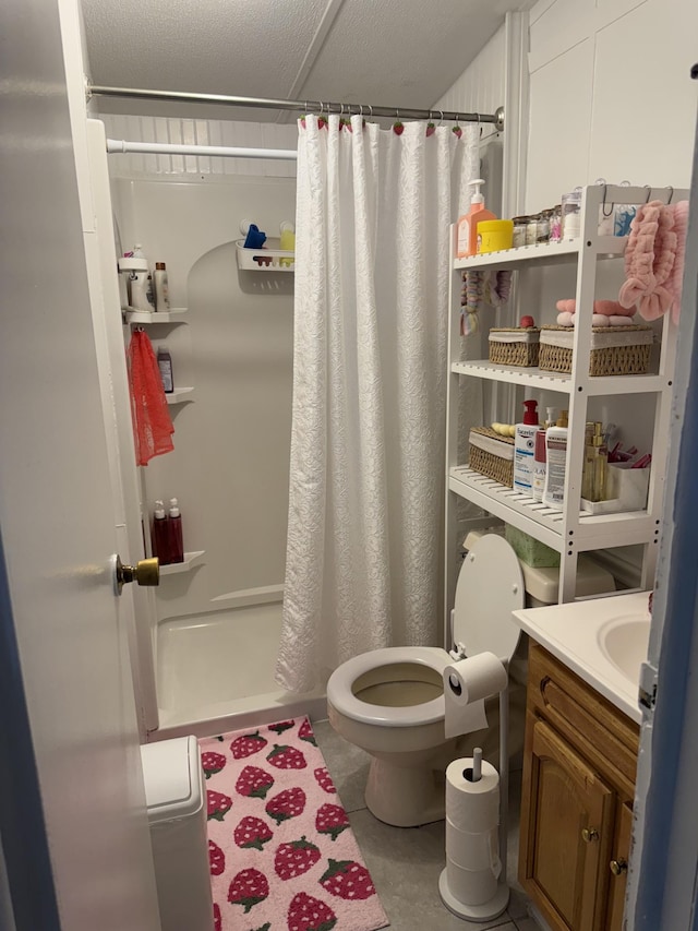 329 Queen Ave, Nashville, TN 37207 - bathroom featuring toilet, a shower stall, vanity, and concrete flooring
