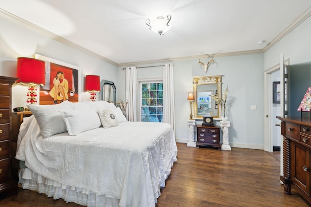 314 W 6th St Unit 7, Columbia, TN 38401 - bedroom with ornamental molding, wood finished floors, and baseboards