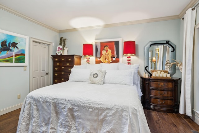 314 W 6th St Unit 7, Columbia, TN 38401 - bedroom with wood finished floors, crown molding, and baseboards