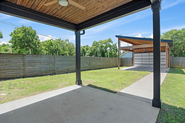 713B 32nd Ave N, Nashville, TN 37209 - view of patio with a ceiling fan