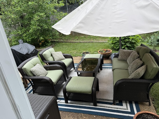 1602 Zurich Dr, Spring Hill, TN 37174 - view of patio featuring an outdoor living space