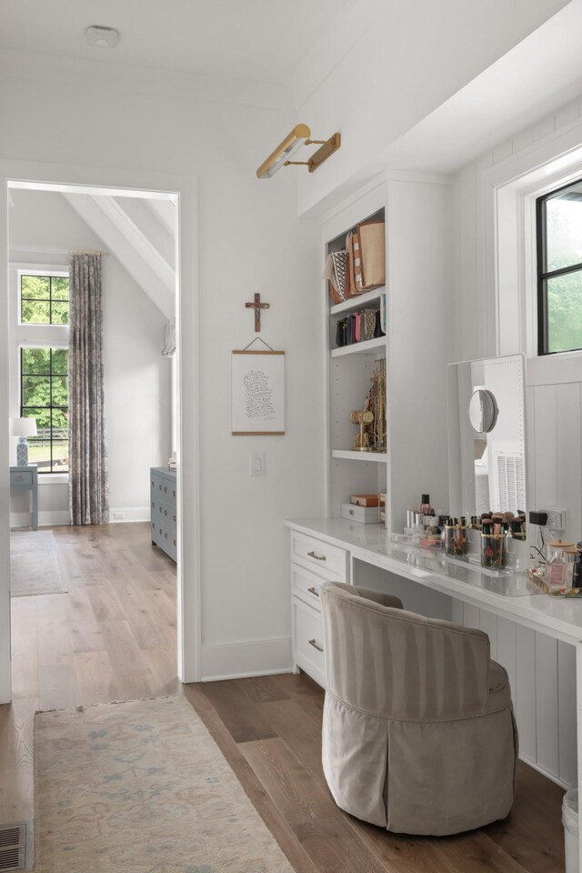 1936 Silver Fox Rd, Thompsons Station, TN 37179 - bathroom with healthy amount of natural light, wood finished floors, and baseboards
