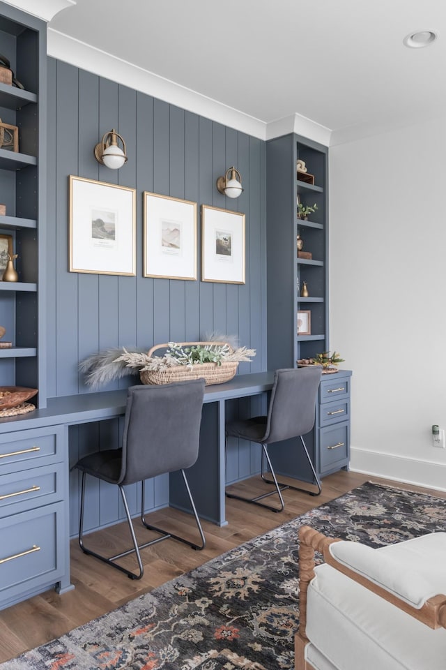 1936 Silver Fox Rd, Thompsons Station, TN 37179 - home office featuring wood finished floors