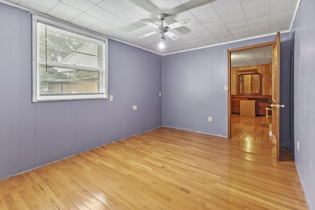 109 Garwood Dr, Nashville, TN 37210 - unfurnished room featuring light wood-style flooring and ceiling fan
