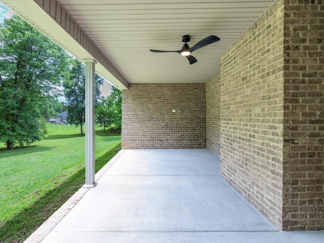 1116 Rivercrest Dr, Murfreesboro, TN 37129 - view of patio featuring ceiling fan