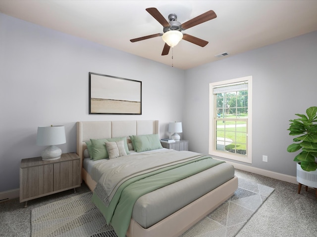 1116 Rivercrest Dr, Murfreesboro, TN 37129 - bedroom featuring carpet, baseboards, and ceiling fan