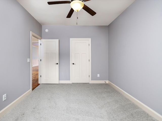 1116 Rivercrest Dr, Murfreesboro, TN 37129 - unfurnished bedroom with carpet flooring, baseboards, and ceiling fan