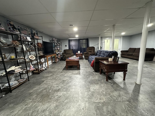 2364 Skyview Dr, Centerville, TN 37033 - living area featuring a paneled ceiling