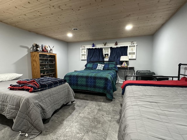 2364 Skyview Dr, Centerville, TN 37033 - bedroom featuring wooden ceiling and recessed lighting