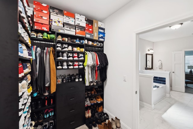 4337 Peacemill Ln, Murfreesboro, TN 37128 - spacious closet with marble finish flooring