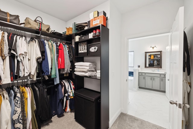 4337 Peacemill Ln, Murfreesboro, TN 37128 - spacious closet featuring carpet and a sink