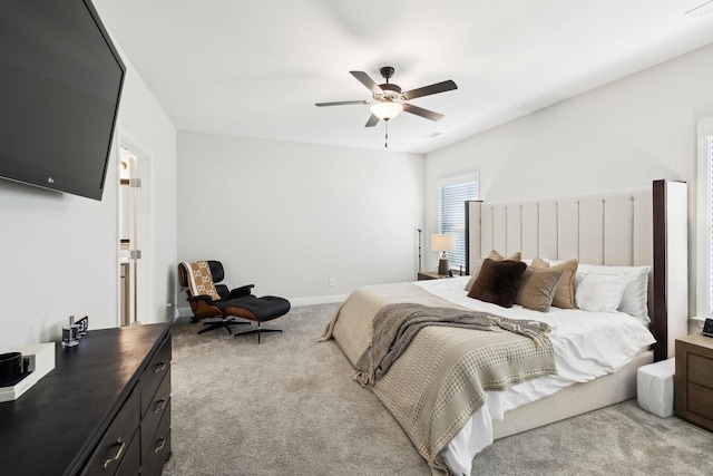 4337 Peacemill Ln, Murfreesboro, TN 37128 - bedroom with carpet floors, ceiling fan, and baseboards