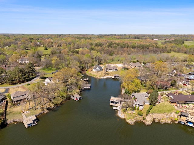 199 Beach Rd N, Killen, AL 35645 - aerial view of property's location featuring a large body of water, a forest, and nearby suburban area