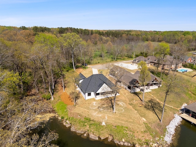199 Beach Rd N, Killen, AL 35645 - view of subject property with a nearby body of water and a heavily wooded area