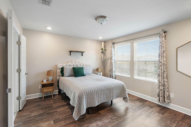 2717 Gossett Trl, Nashville, TN 37221 - bedroom featuring baseboards, wood finished floors, and recessed lighting